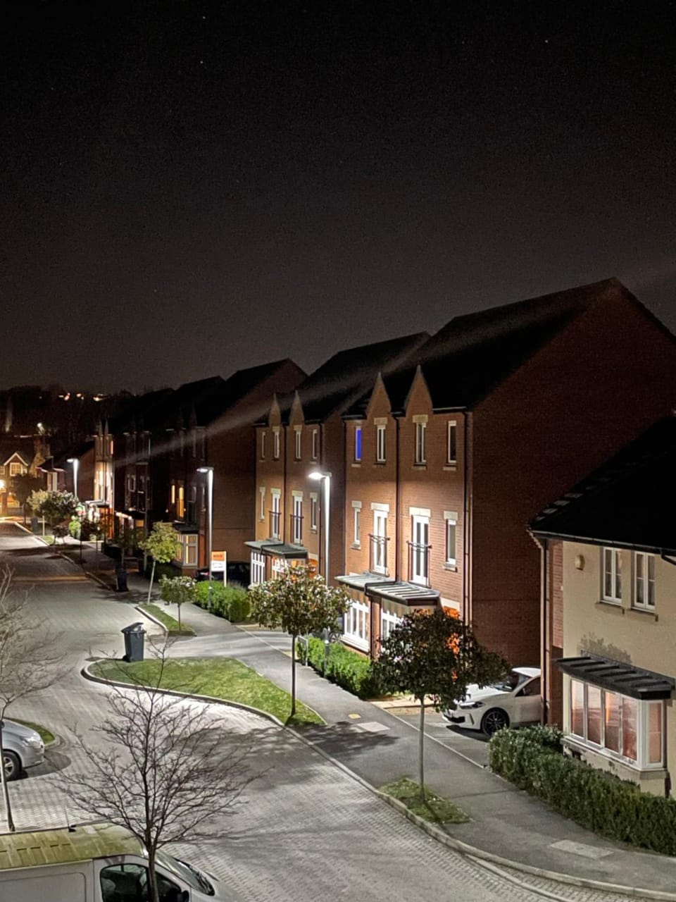 Night, Neighbourhood, Street view, Location, Parking