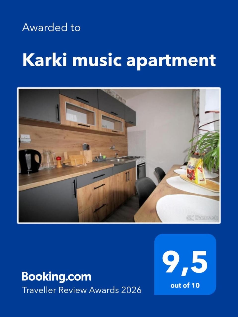 Kitchen or kitchenette, Certificate/Award