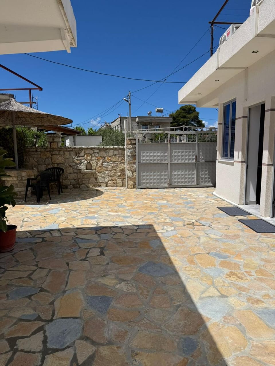 Property building, Patio, Day