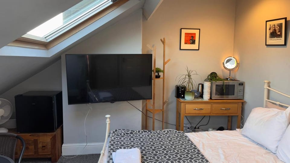 Communal lounge/ TV room, Bed, TV and multimedia, Photo of the whole room, Evening entertainment, Bedroom