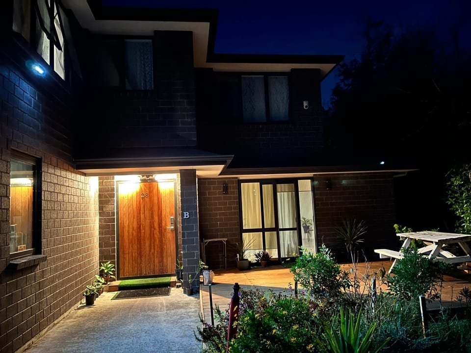 Property building, Night, Garden, Garden