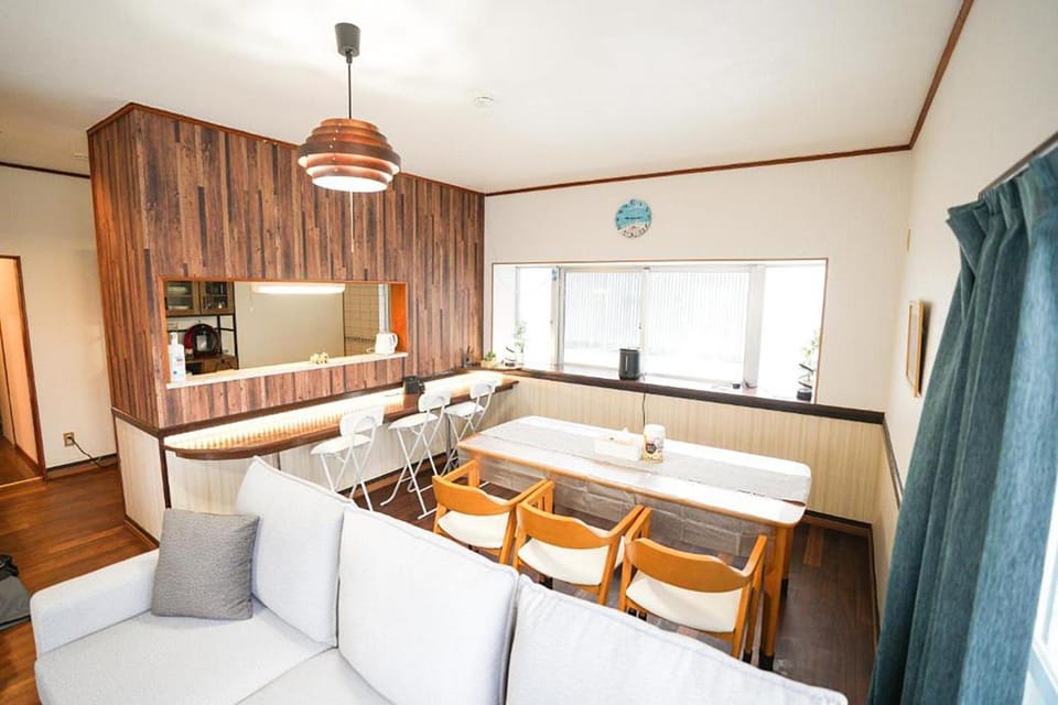 Kitchen or kitchenette, Living room, Dining area