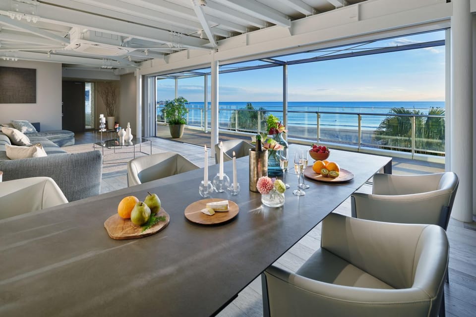 View (from property/room), Living room, Dining area, Sea view