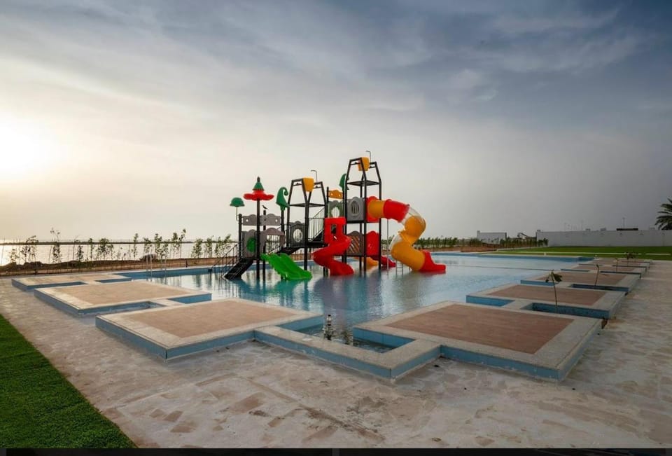 Children play ground, Beach, Aqua park