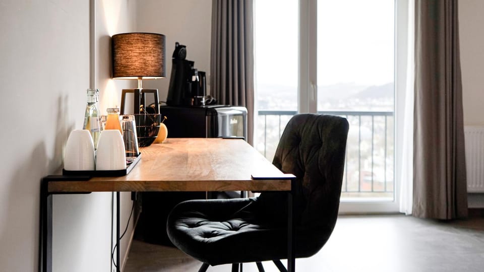 Si-View Doppelzimmer mit Balkon Zimmer 1 - Hotel Bed and Breakfast in Siegen