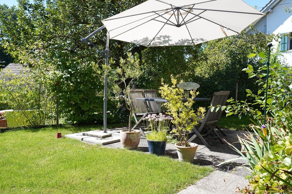 Patio, Day, Natural landscape, Garden, Garden, Balcony/Terrace, Garden view