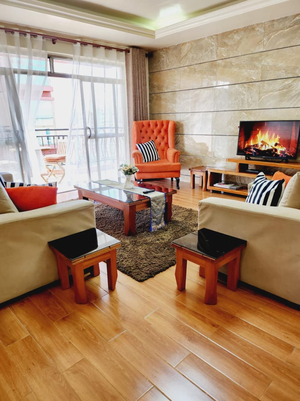 Living room, Seating area, flat iron