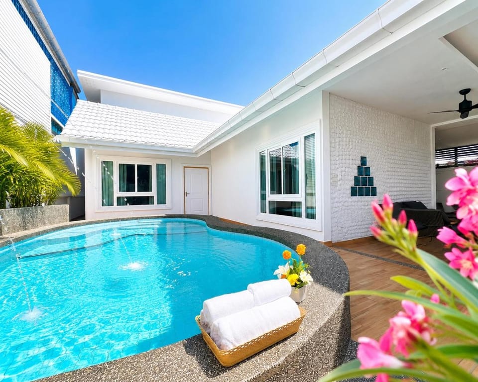 City house- 171, Private pool villa 4 bed5bath near walking St, BBQ Villa in Pattaya City