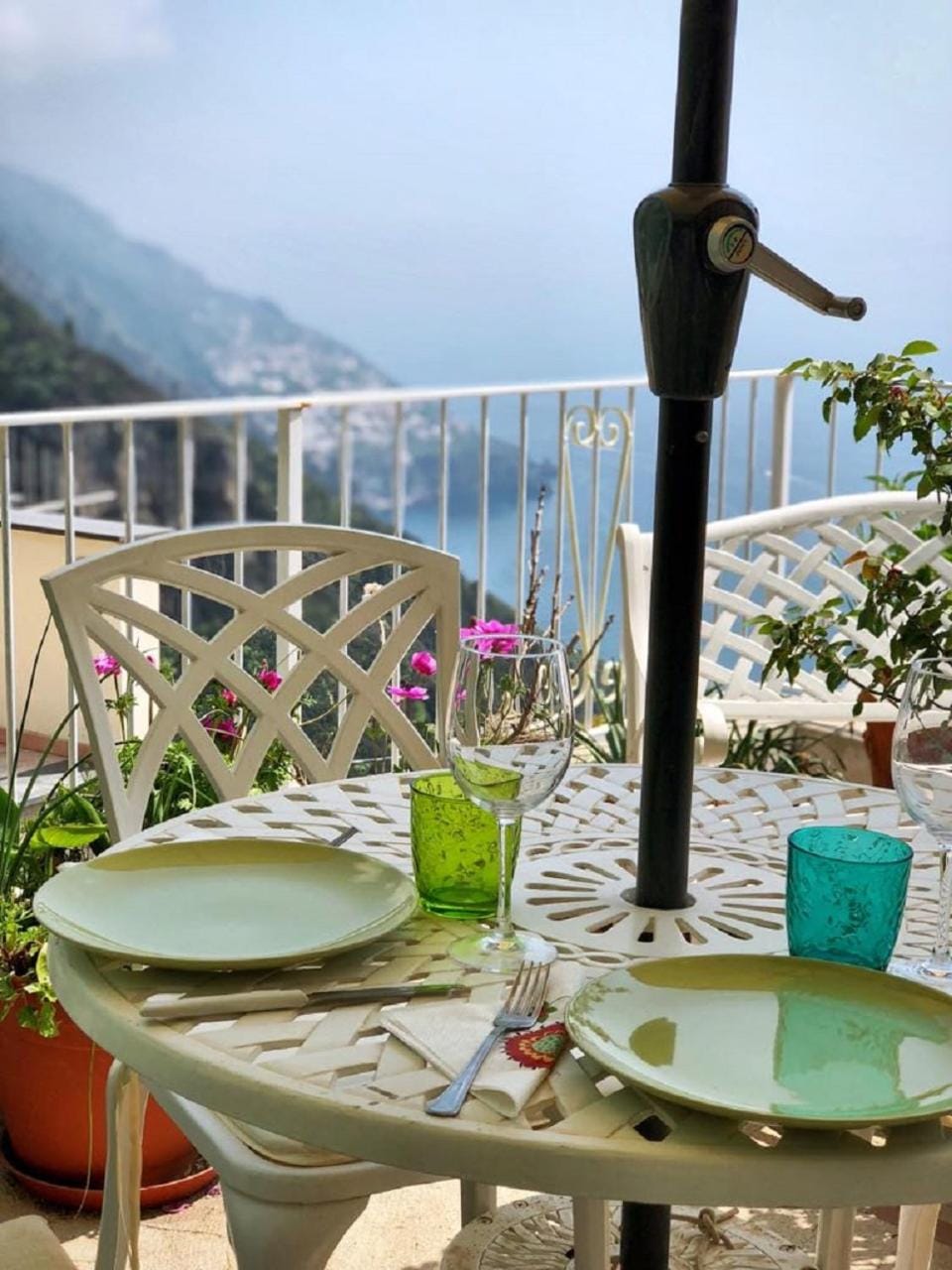 Patio, Natural landscape, Bird's eye view, Balcony/Terrace, Sea view