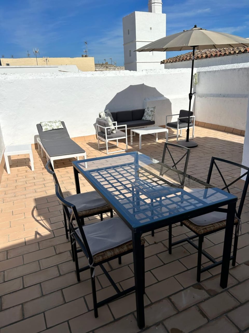Balcony/Terrace, Dining area, sunbed