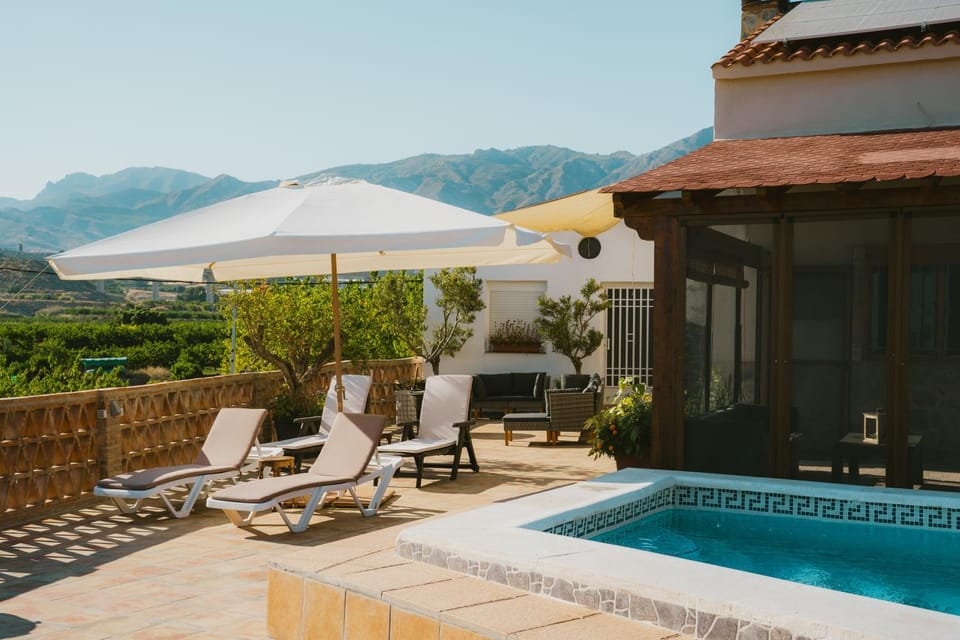 Property building, Patio, View (from property/room), Balcony/Terrace, Swimming pool, sunbed