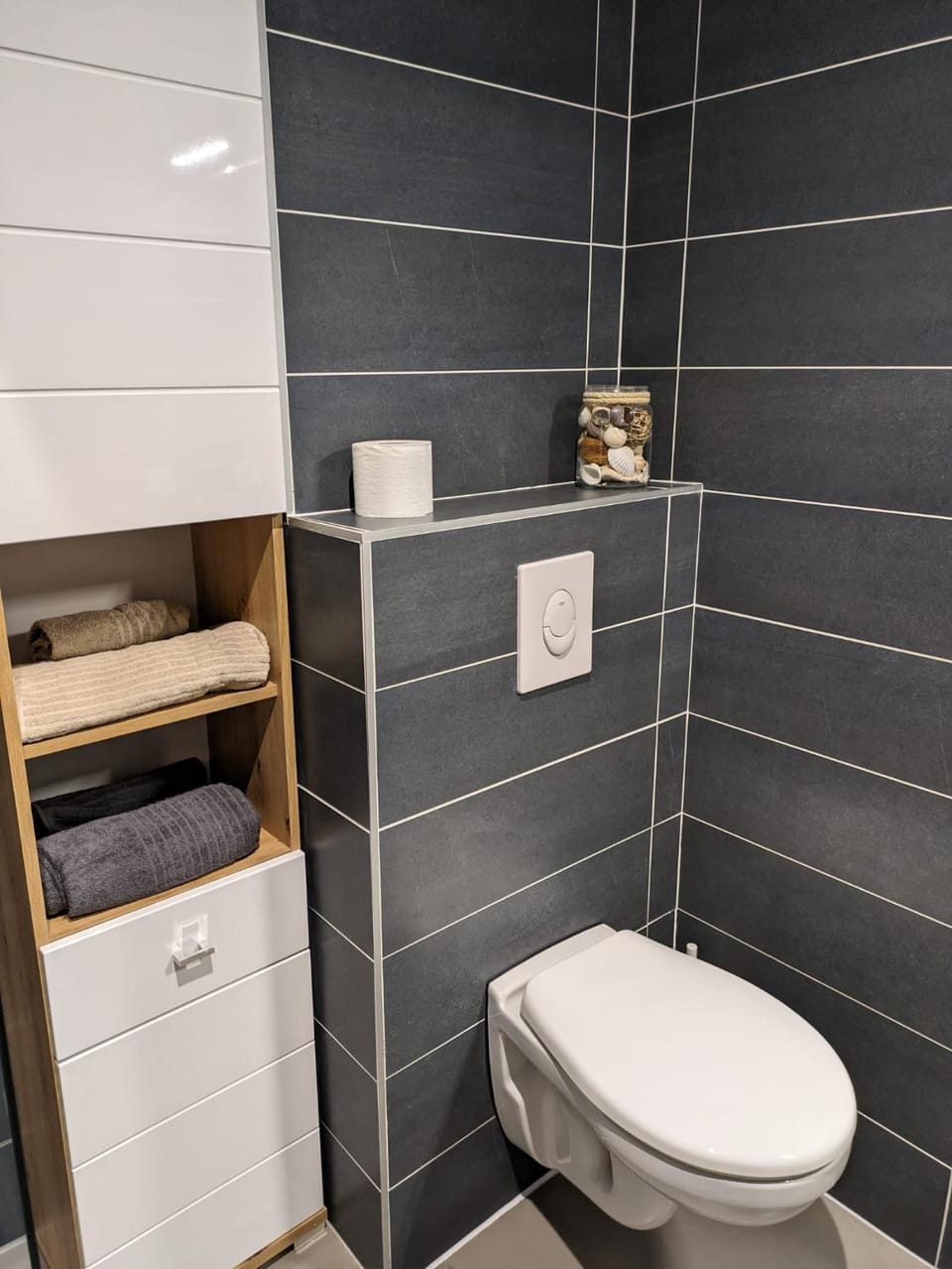 Toilet, Bathroom, towels