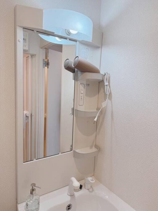 Shower, Bathroom, hair dryier