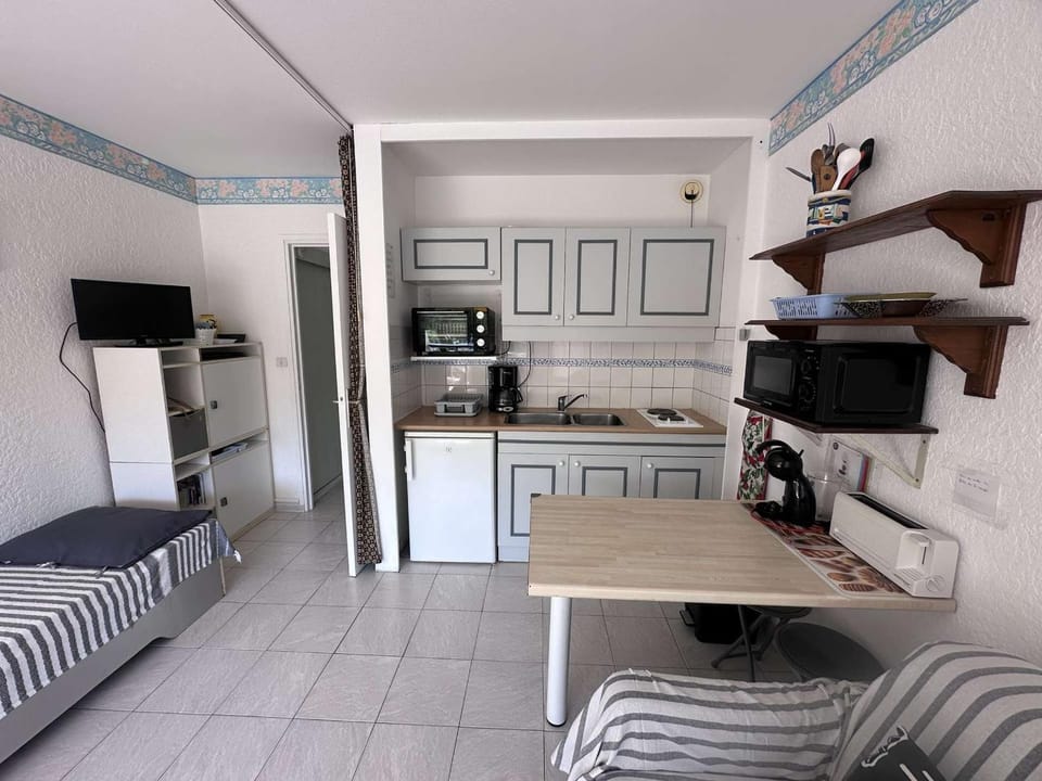 Studio avec Piscine, Terrasse et Parking Privé – Proche Plage, Port Camargue Apartment in Le Grau-du-Roi