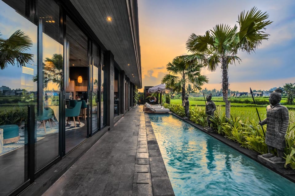Property building, View (from property/room), Pool view, Swimming pool, sunbed
