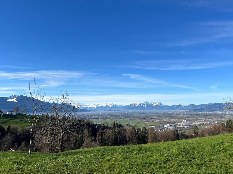 Spring, Day, Natural landscape, Mountain view