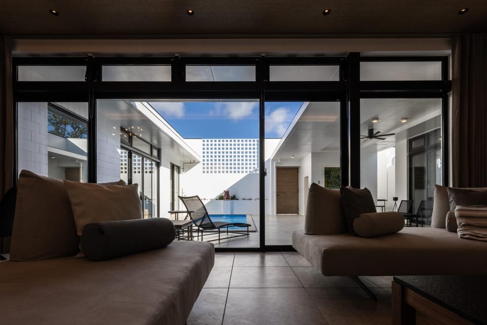 Day, Living room, Pool view