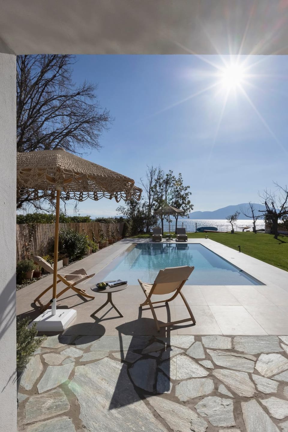 Natural landscape, Pool view, Swimming pool, sunbed