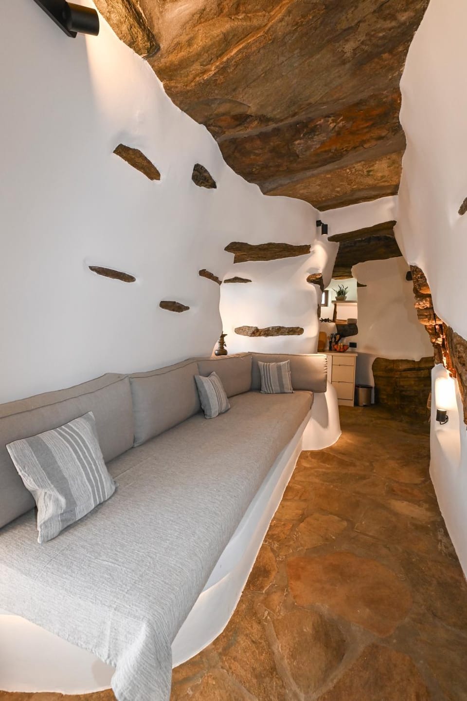 Bed, Living room, Seating area