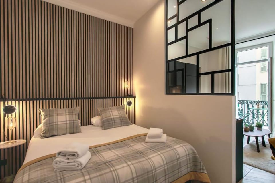 L37 Staywizus - F1 Central 2 min de la mer Balcon & CLIM Apartment in Nice