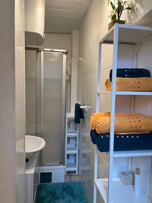 Shower, Bathroom, towels