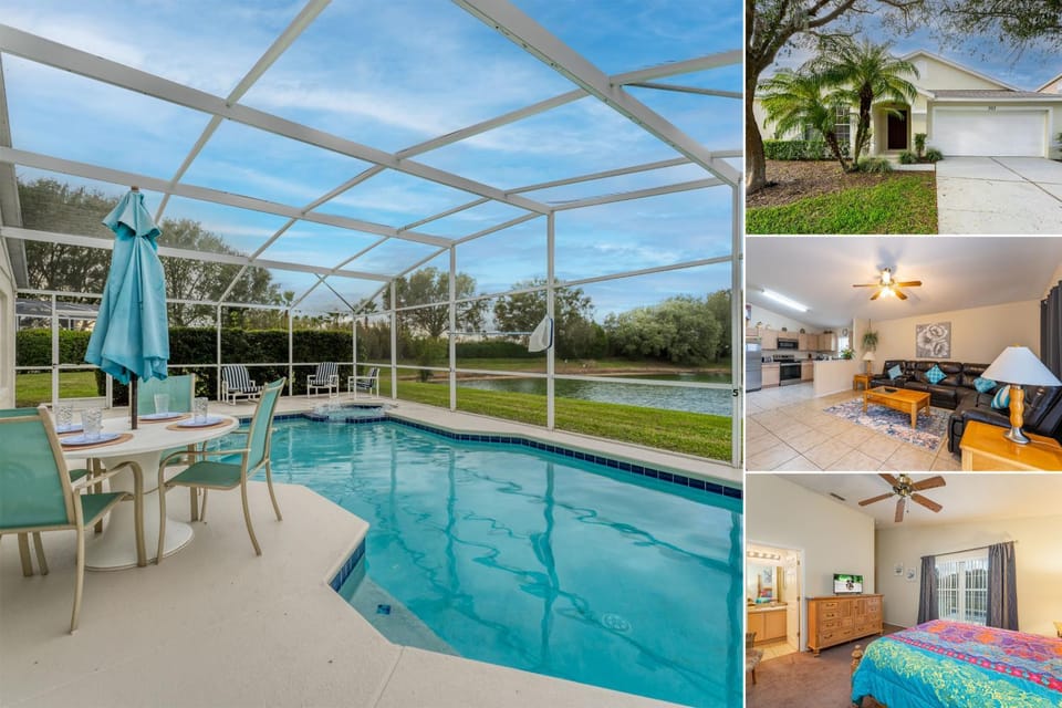 Budget Friendly! Lake View Home with a Private pool nearby to Disney House in Four Corners