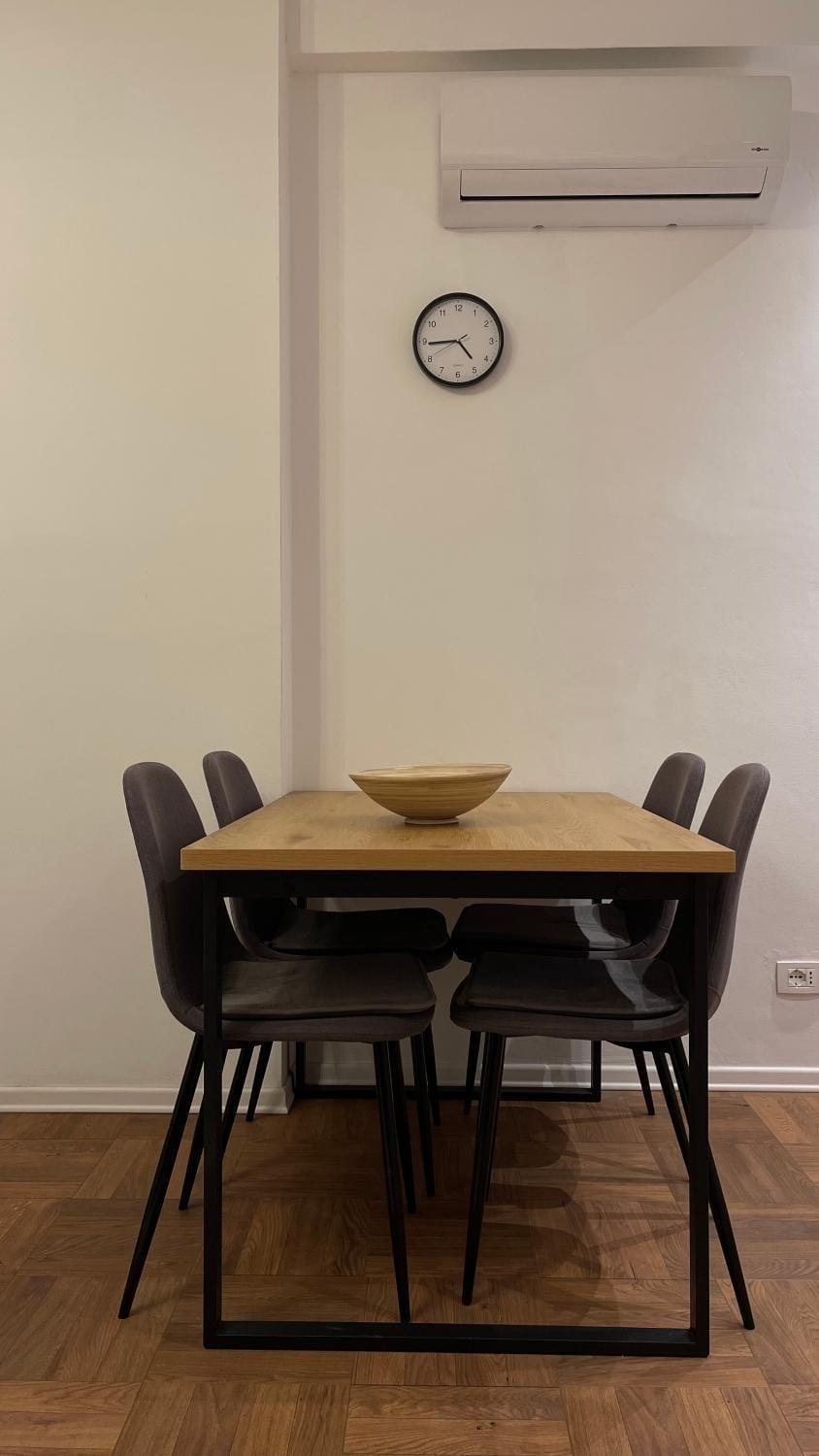 Dining area, air conditioner