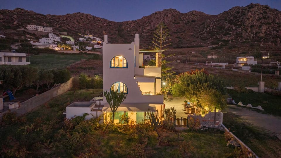 Property building, Night, Natural landscape, Mountain view