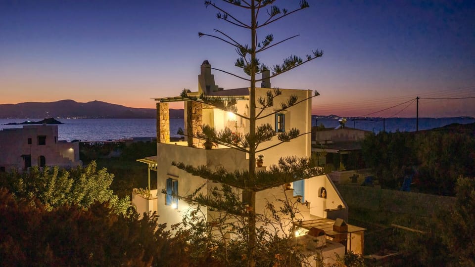Property building, Night, Natural landscape, Sea view