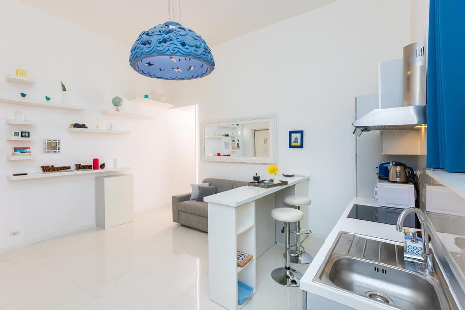Living room, kitchen