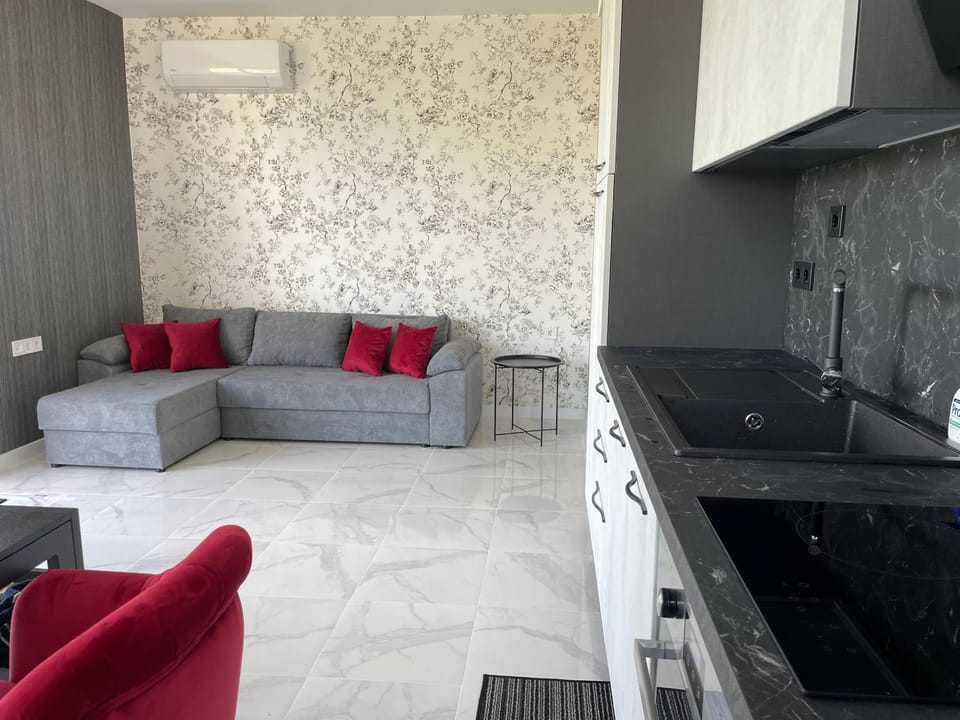 Living room, kitchen, kitchen