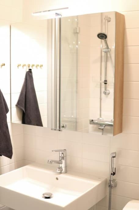 Shower, Bathroom, towels