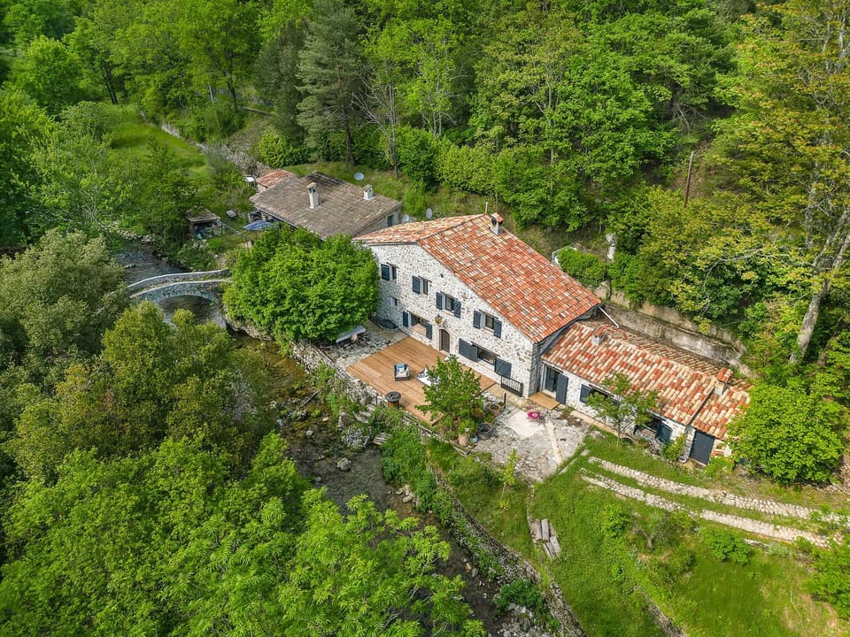Property building, Natural landscape, Bird's eye view