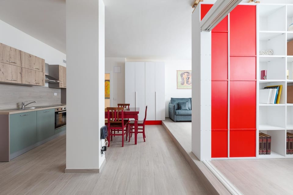 Kitchen or kitchenette, Living room