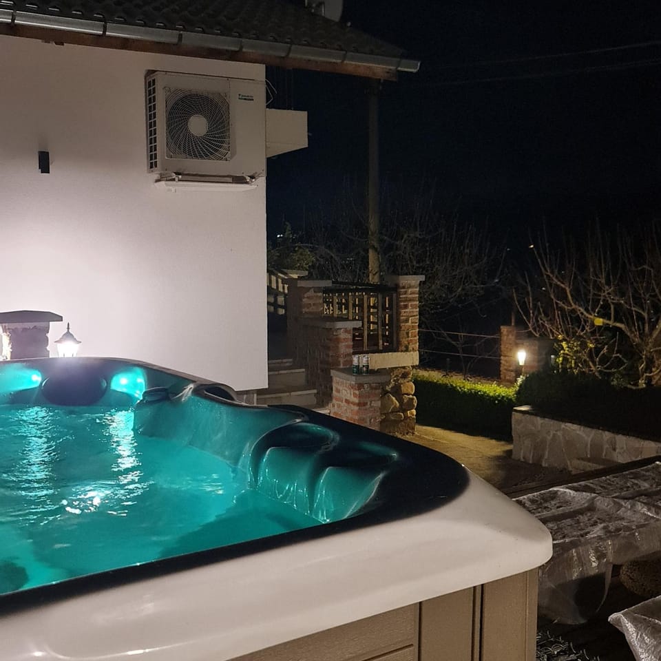 Night, Natural landscape, Hot Tub, Hot Tub