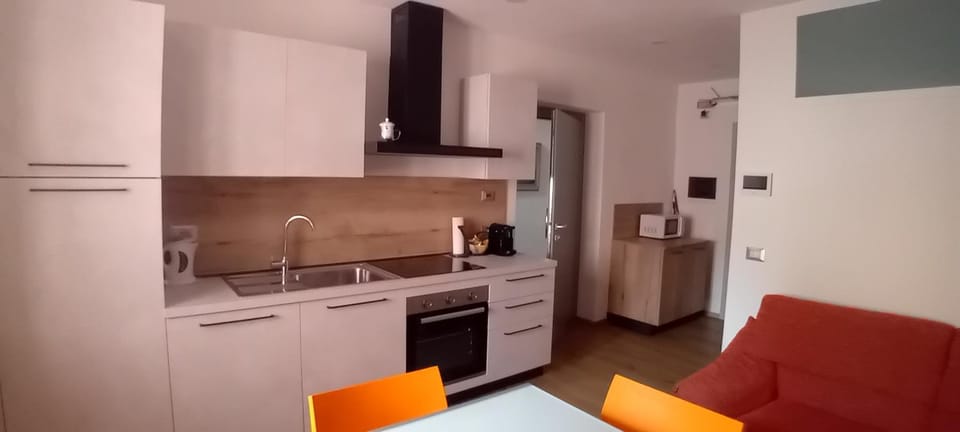 Kitchen or kitchenette, dishwasher, oven, stove