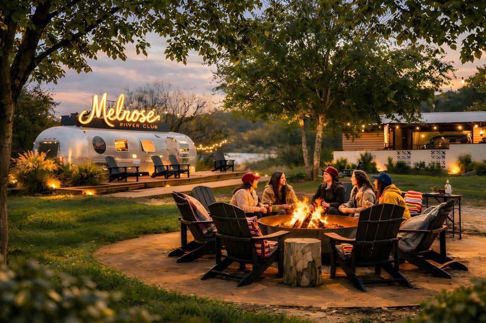 Property logo or sign, Seating area, Sunset, group of guests
