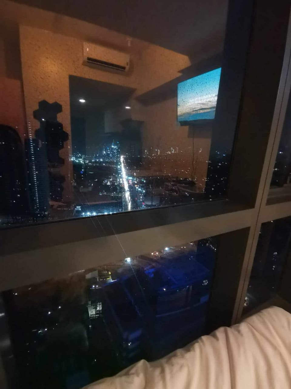 Night, Bedroom, City view
