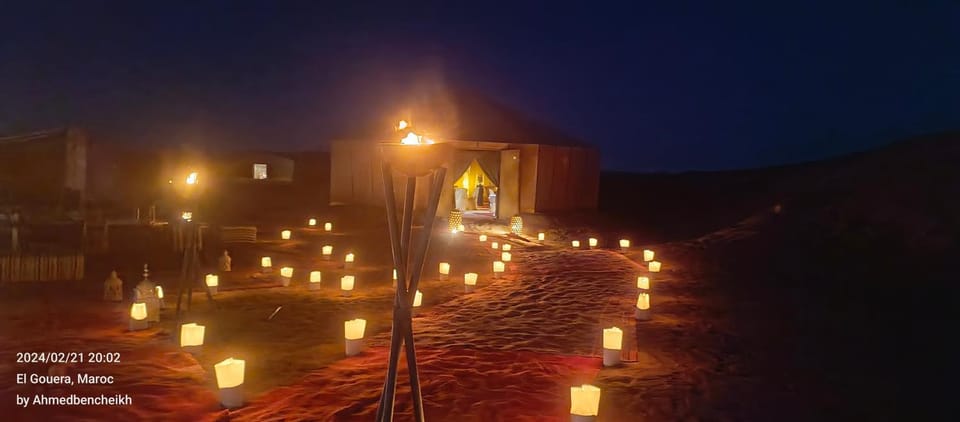 Stay under millions of stars deep in the desert Luxury tent in Morocco