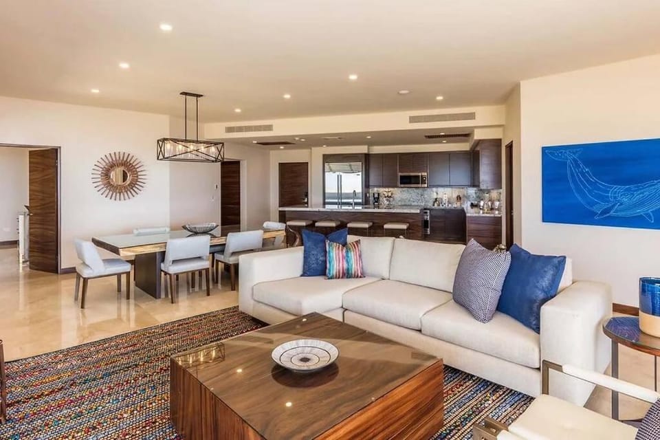 Kitchen or kitchenette, Living room, Seating area