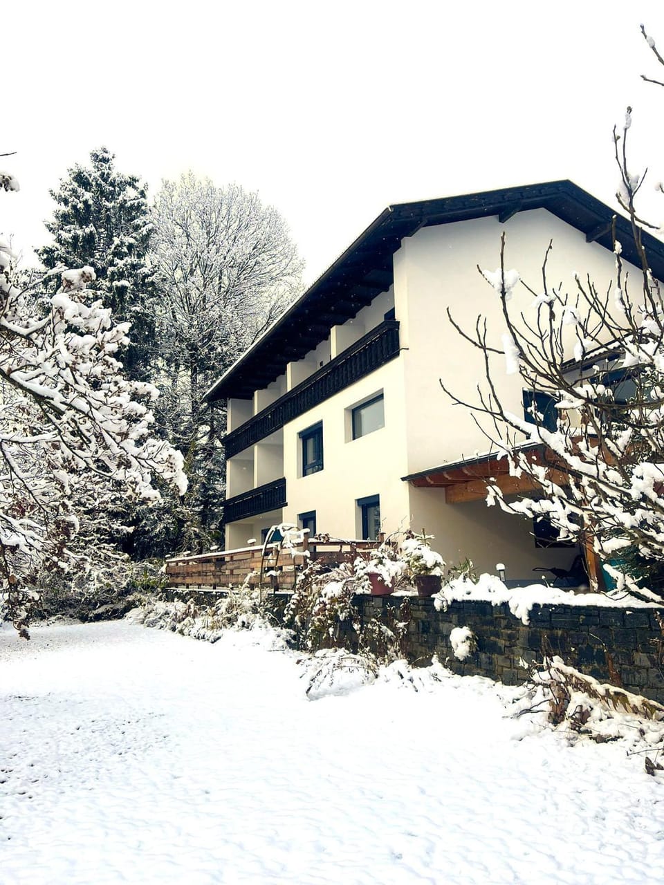 Property building, Winter, Garden, Seasons