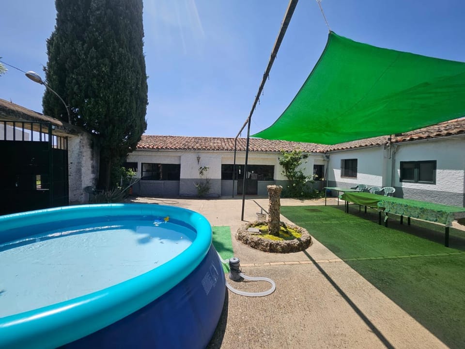Property building, Patio, Swimming pool