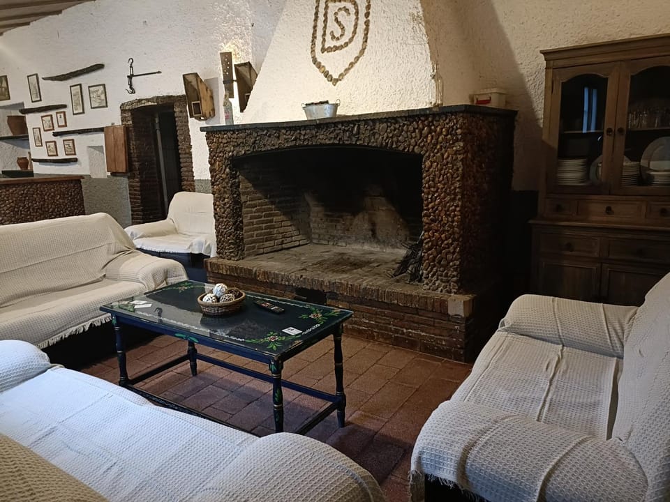 Living room, fireplace