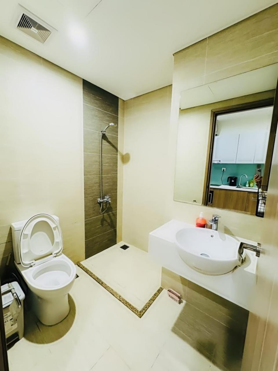 Shower, Toilet, Bathroom, towels