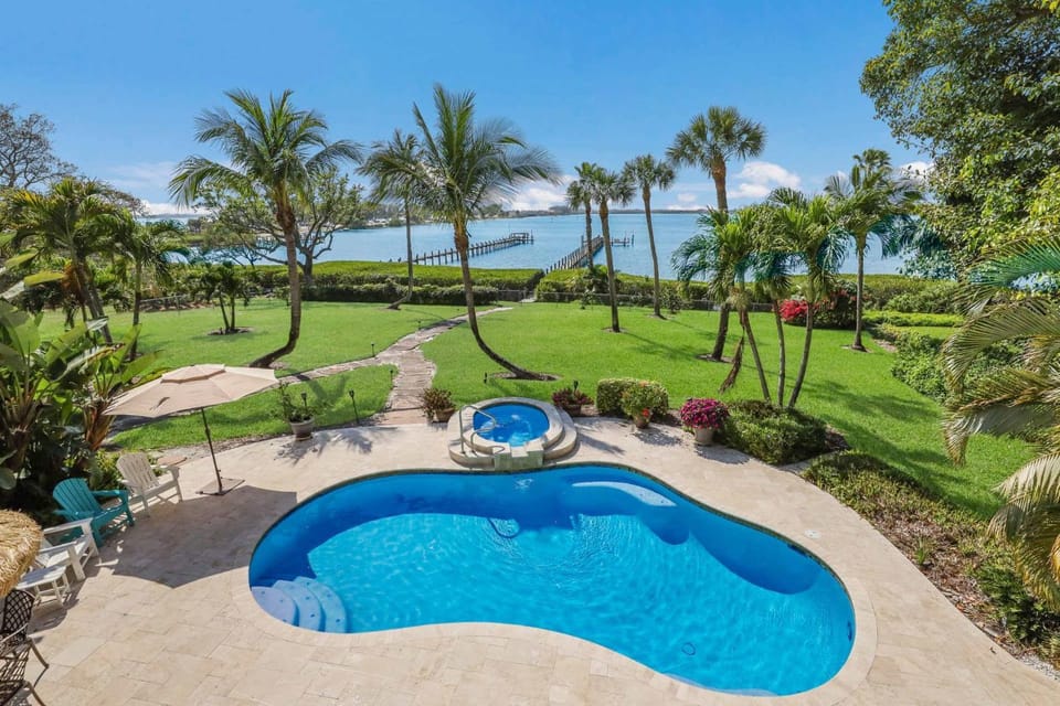 Palma Sola Bay House! Private Dock, Heated Pool & Spa, Game Room & More! House in Bradenton