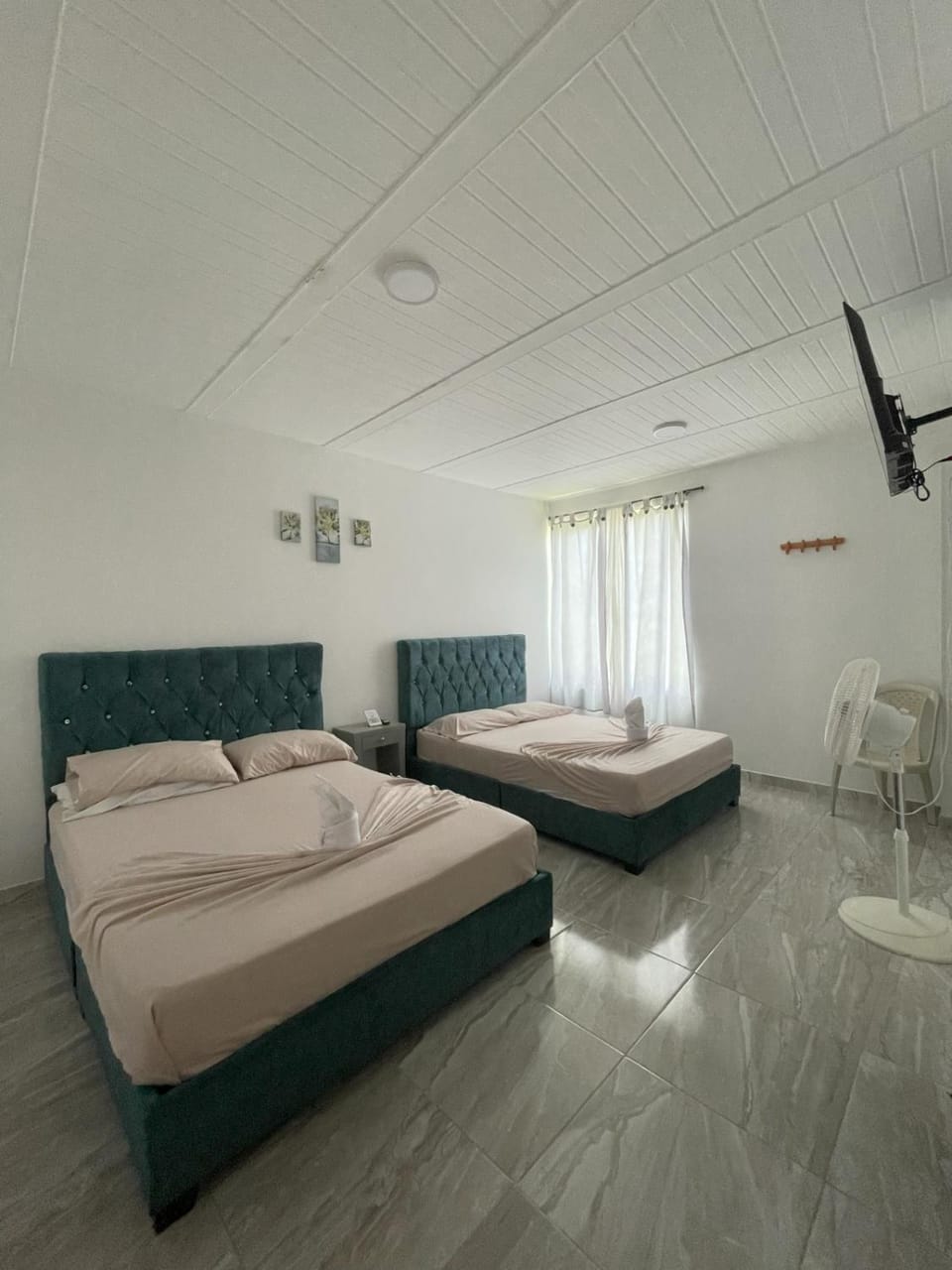 Bed, TV and multimedia, Photo of the whole room, Bedroom