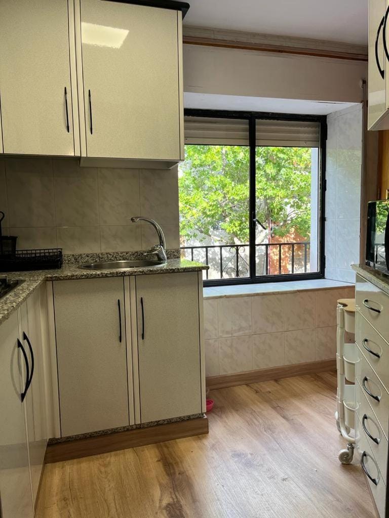 Kitchen or kitchenette, minibar, stove