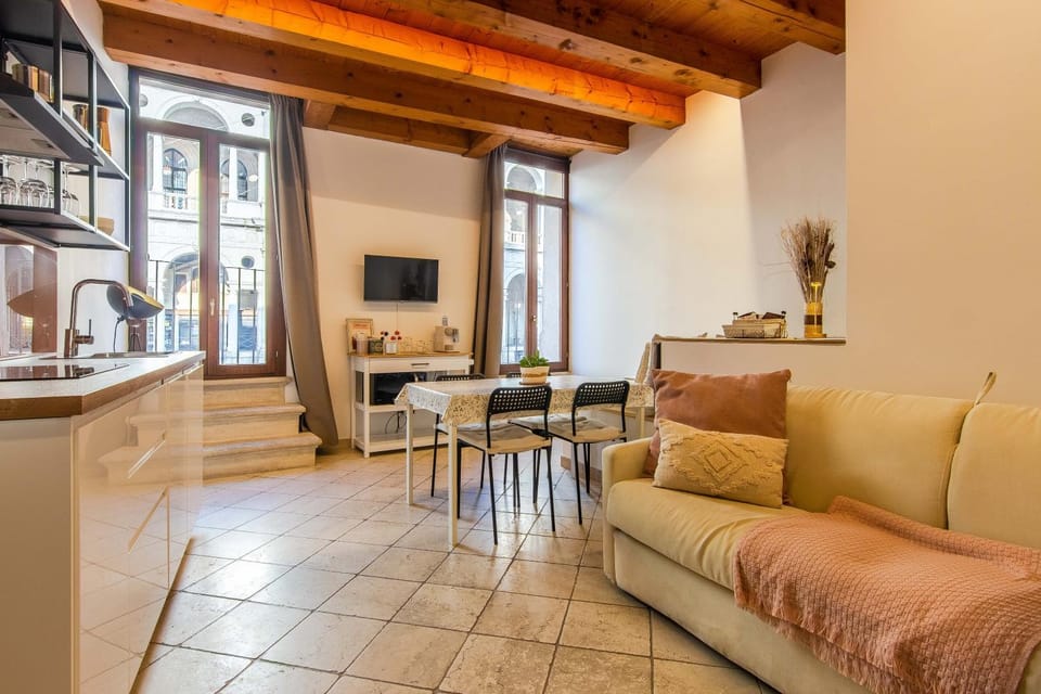 Living room, kitchen