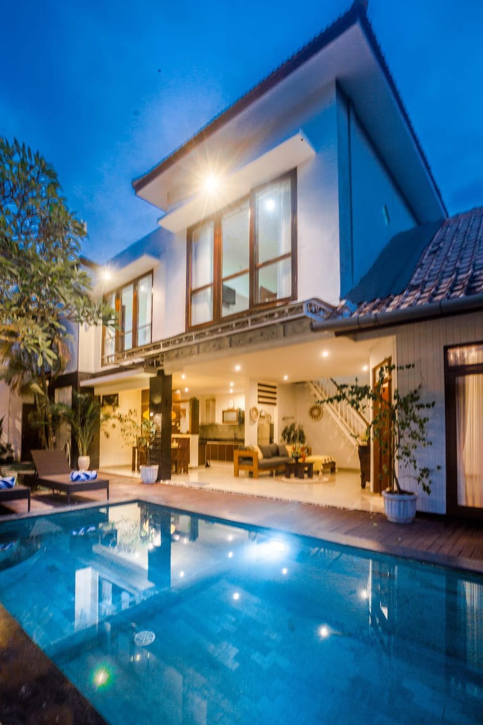 Night, Swimming pool