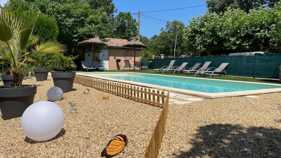 Day, Pool view, sunbed